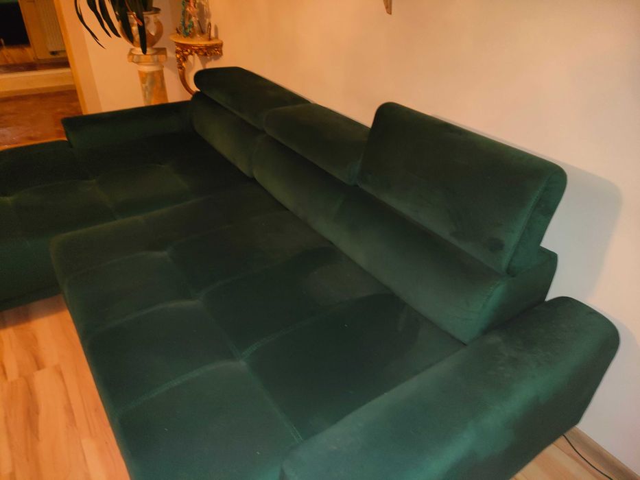 Wypoczynek narożnik, fotel i pufy