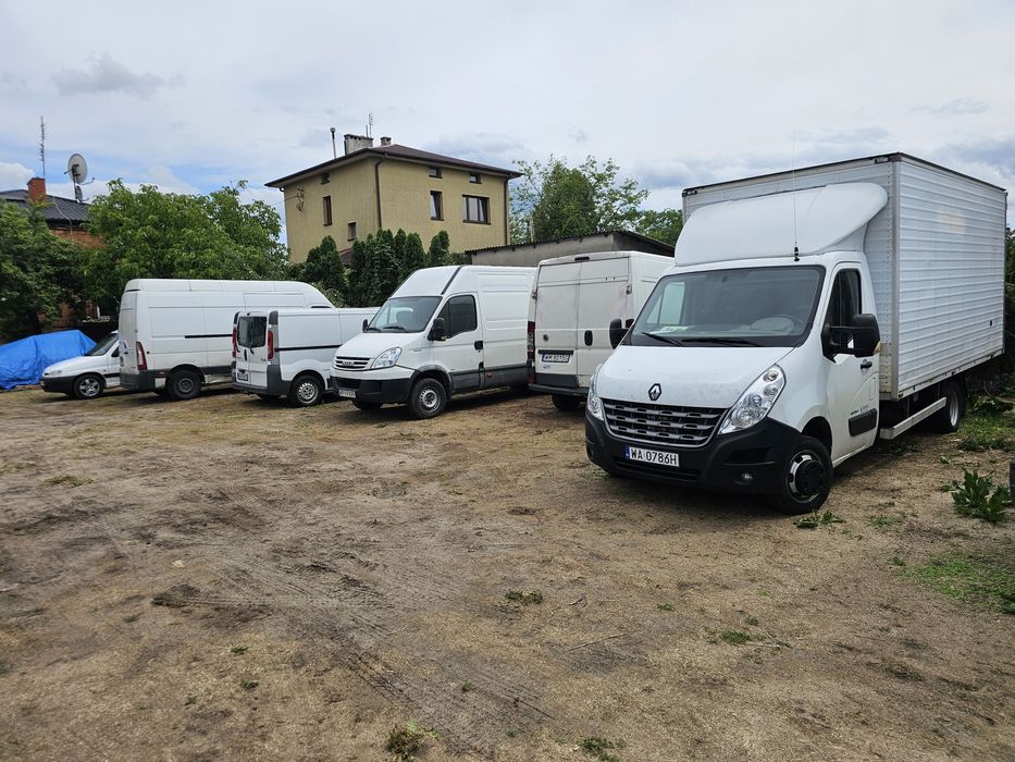 Wynajem busów aut dostawczych z winda samochodów autolaweta