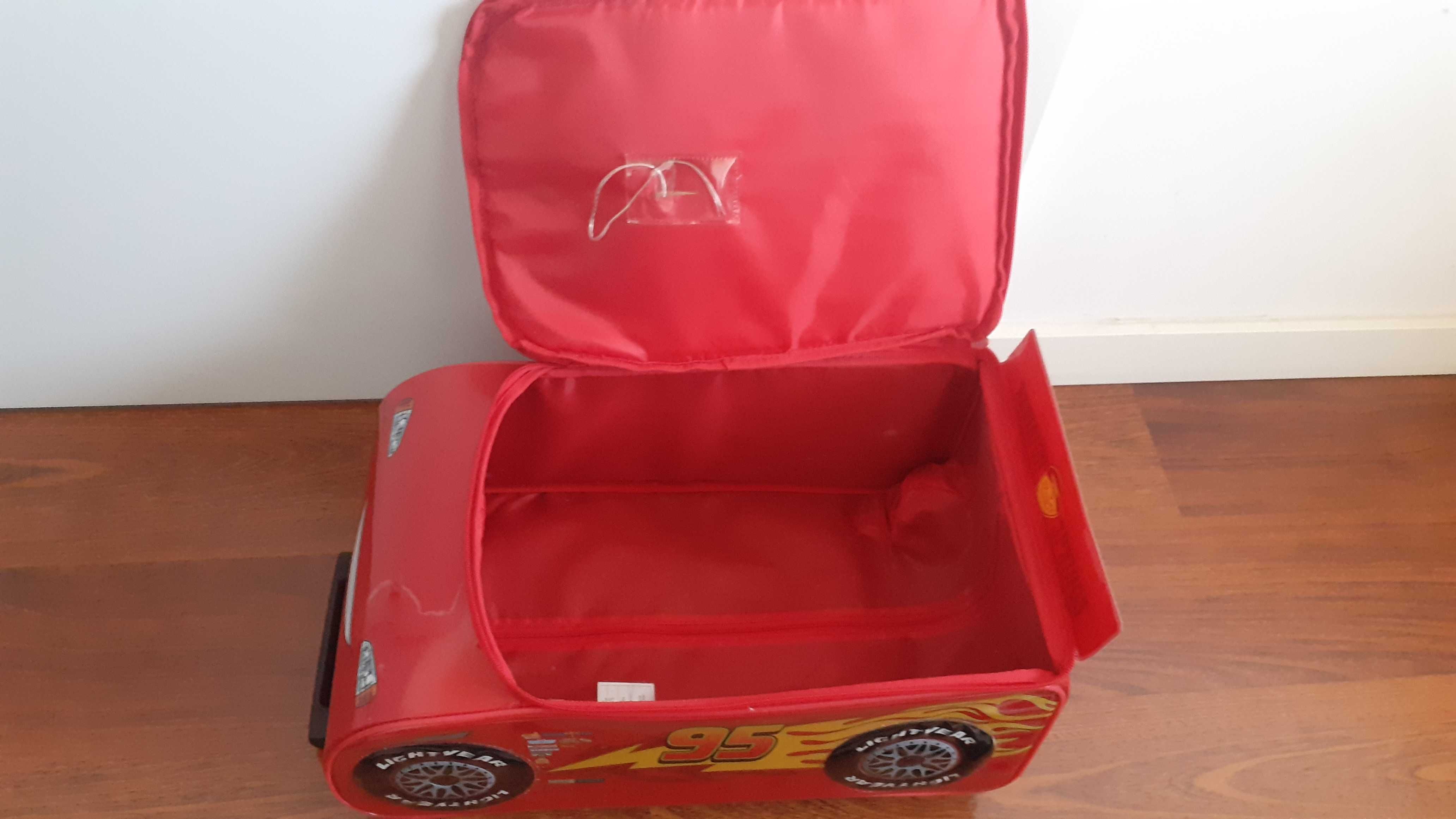 walizka podróżna na kółkach do samolotu zigzak Mc Queen Cars Disney
