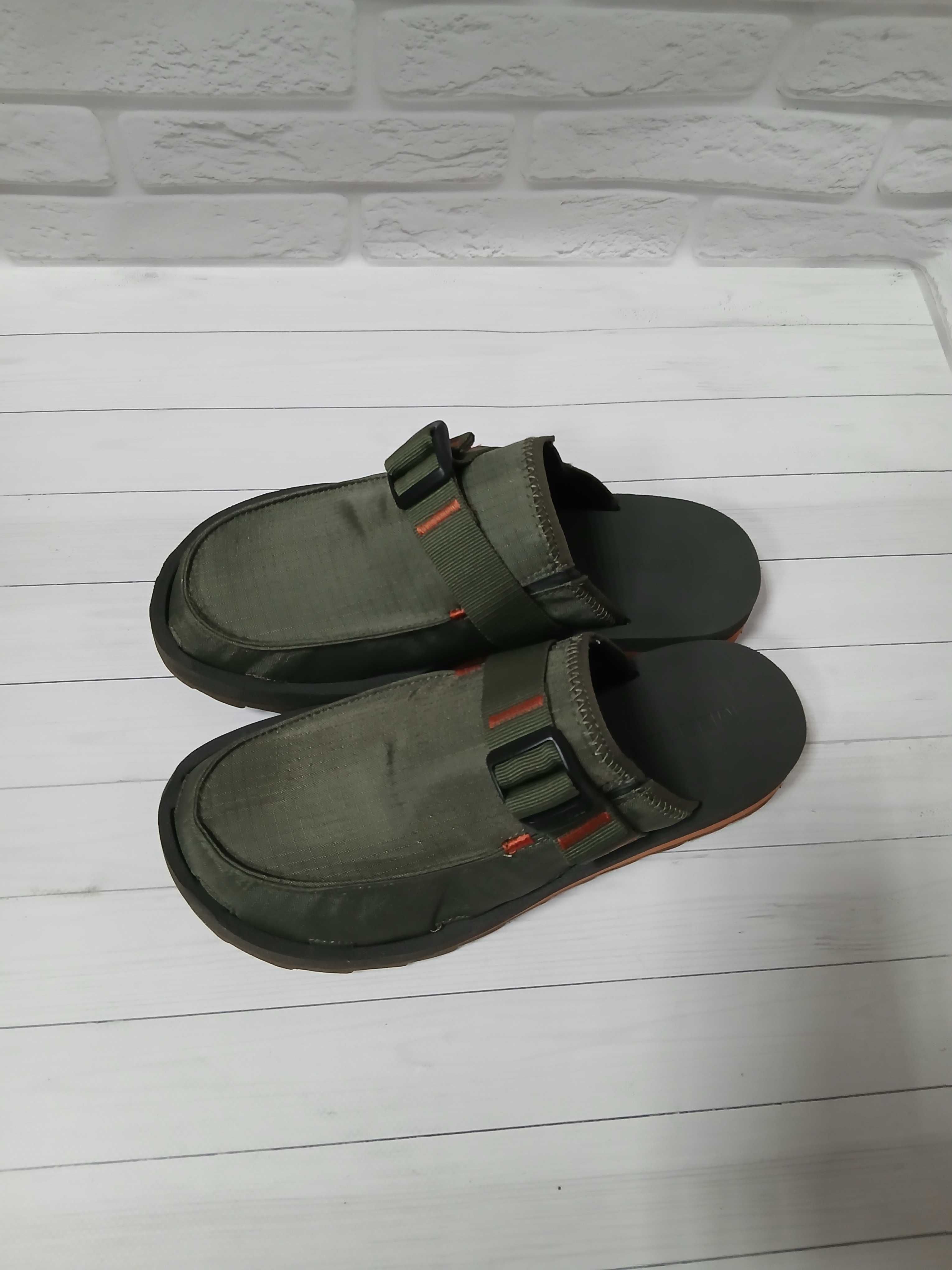 Сабо тапки шльопанці merrell alpine clog olive