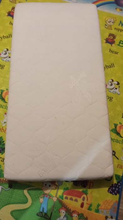 Ліжечко дитяче з ящиком ортопедич матрасом, та маятником, темний Горіх