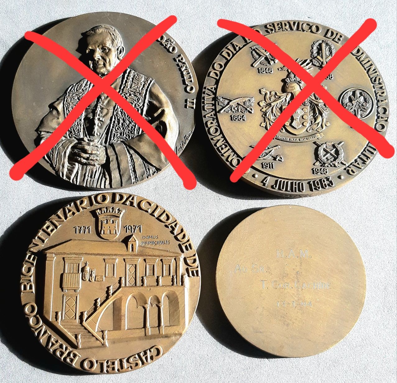 Medalhas comemorativas