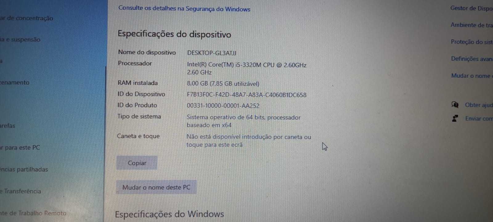 Computador portátil Lenovo