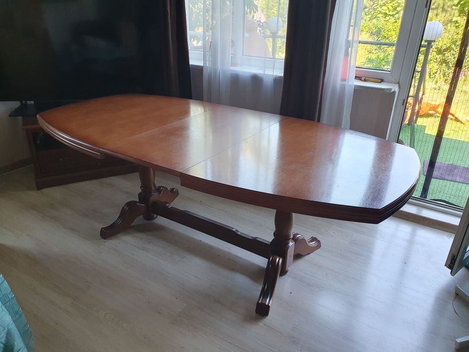 Stół duży 6-12 osób, rozsuwany (170-270 cm) lakierowany, jadalnia
