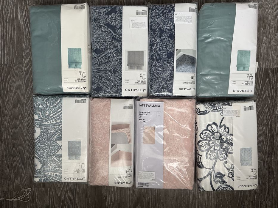 Двухспальні комплекти з простирадлом Ikea