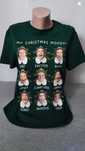 T-shirt klasyczny zielony świąteczny koszulka z nadrukiem rozmiar M