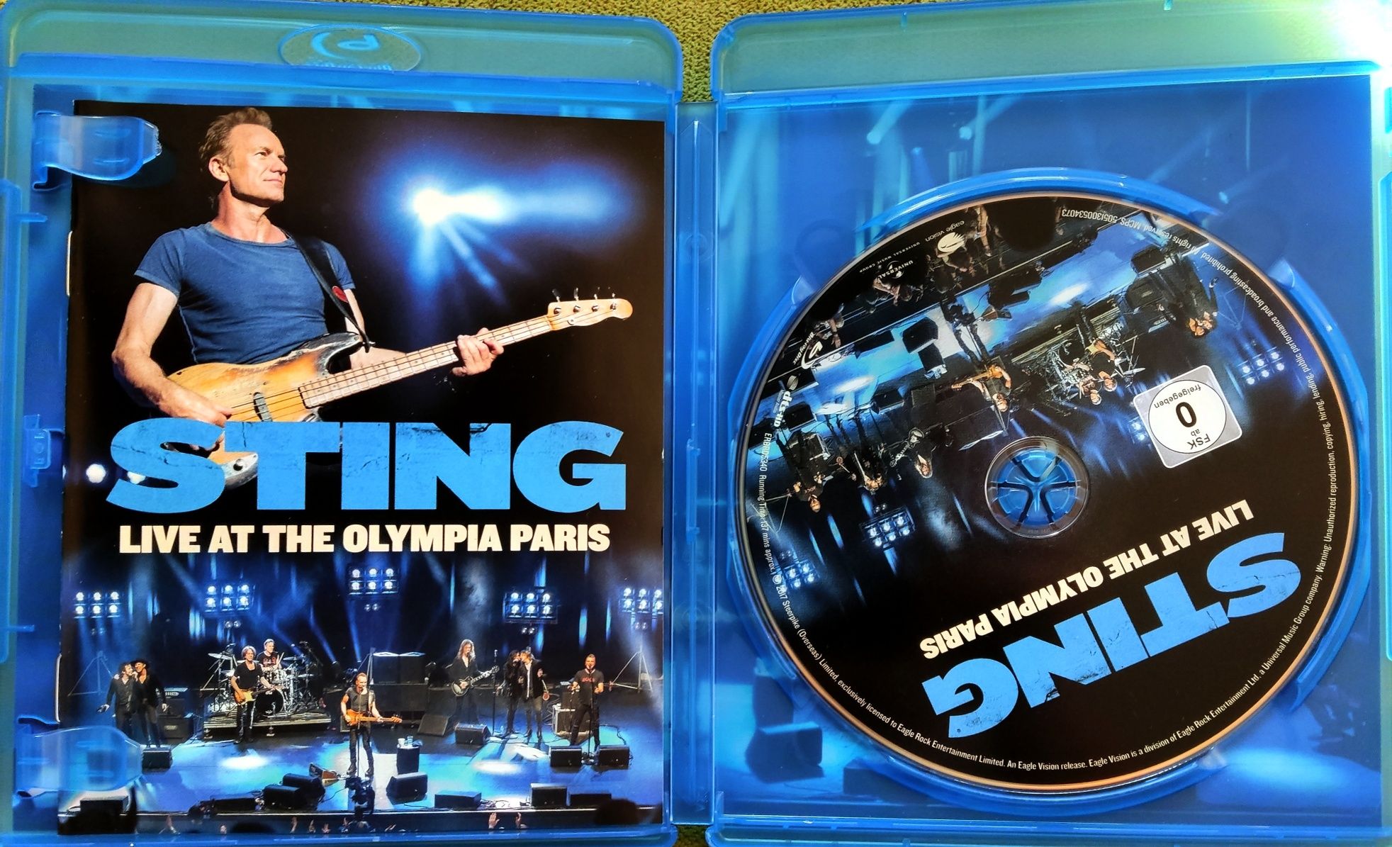 STING "Live At The Olympia Paris" Blu ray