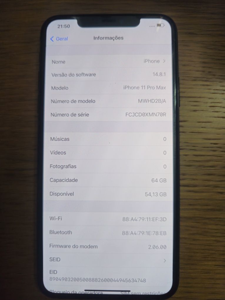 Iphone 11 Pro Max 64GB