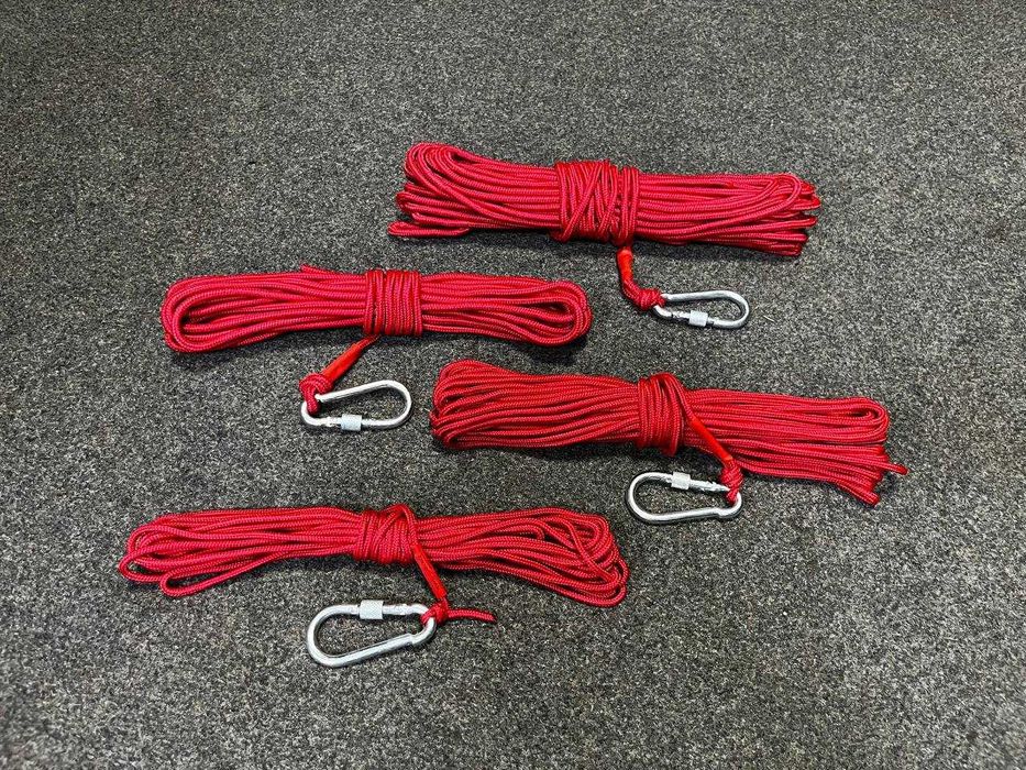 Мотузка | Канат + Карабін / Для Пошукових Магнітів Міцна / 10м | 20м