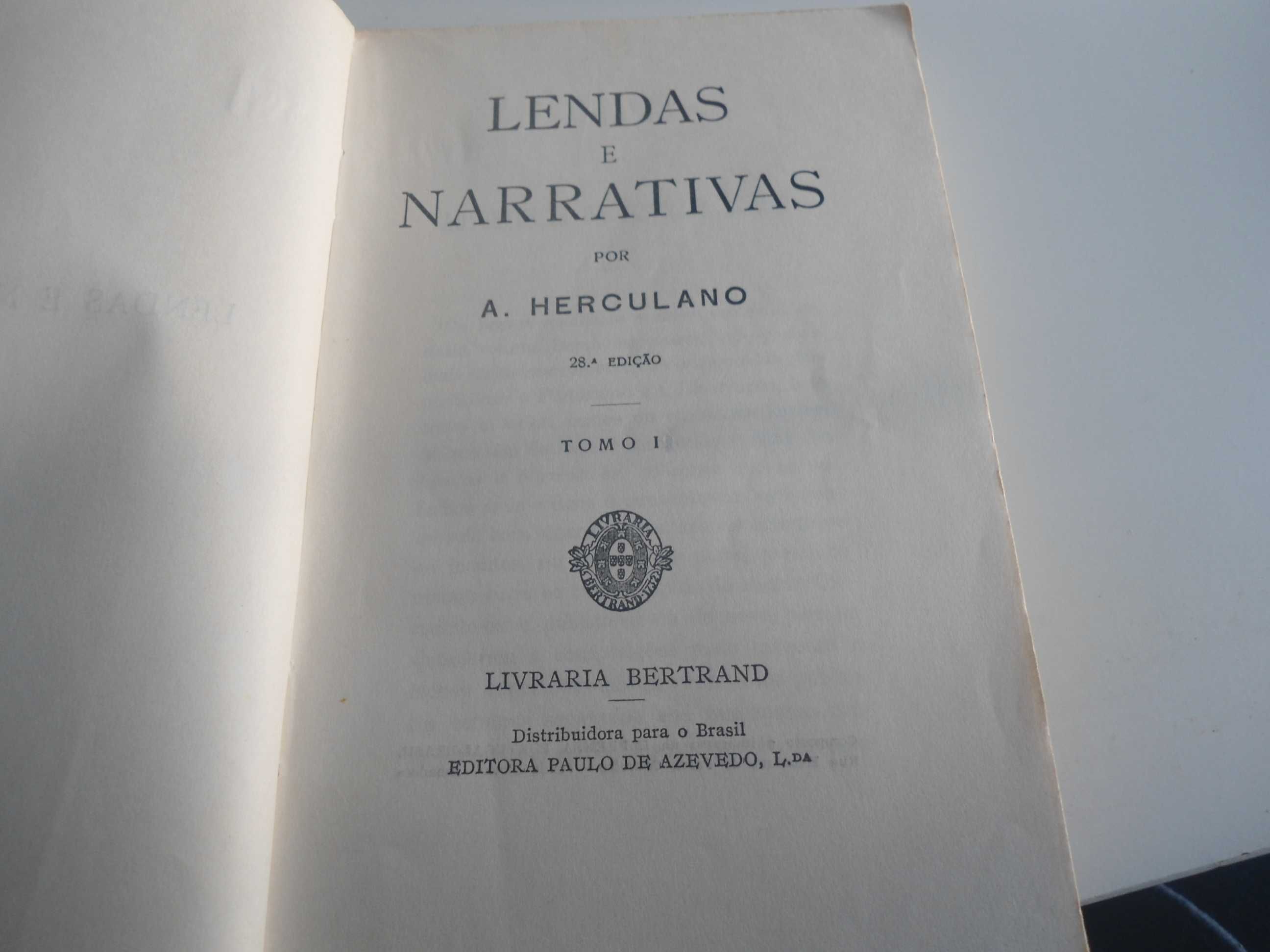 Lendas e Narrativas por A. Herculano