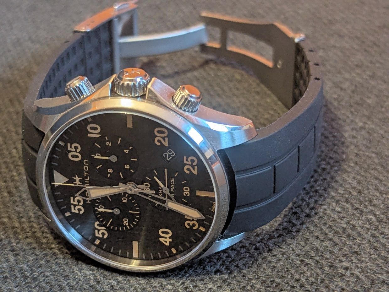 Годинник Hamilton Khaki Aviation 44мм, Швейцарія, сапфір + 2 ремінця