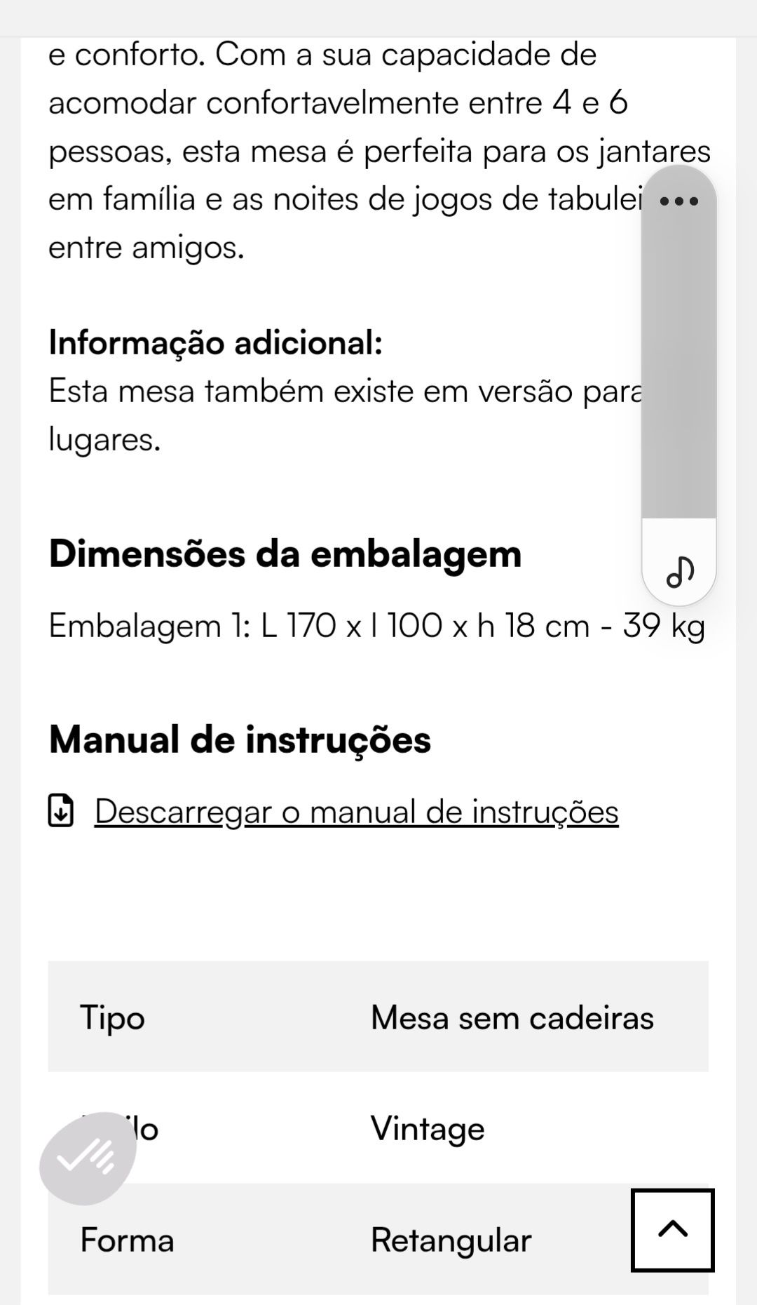 Mesa refeição  madeira 
o . .. "