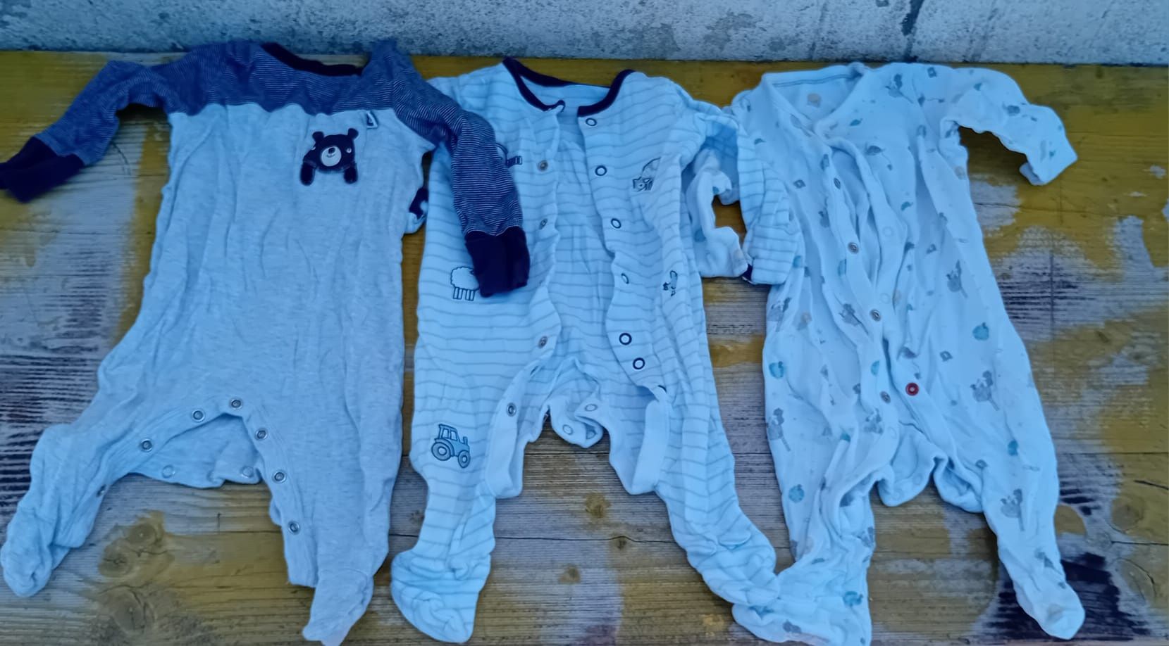 Conjunto bodys de manga comprida bebé tamanho 3-6 meses