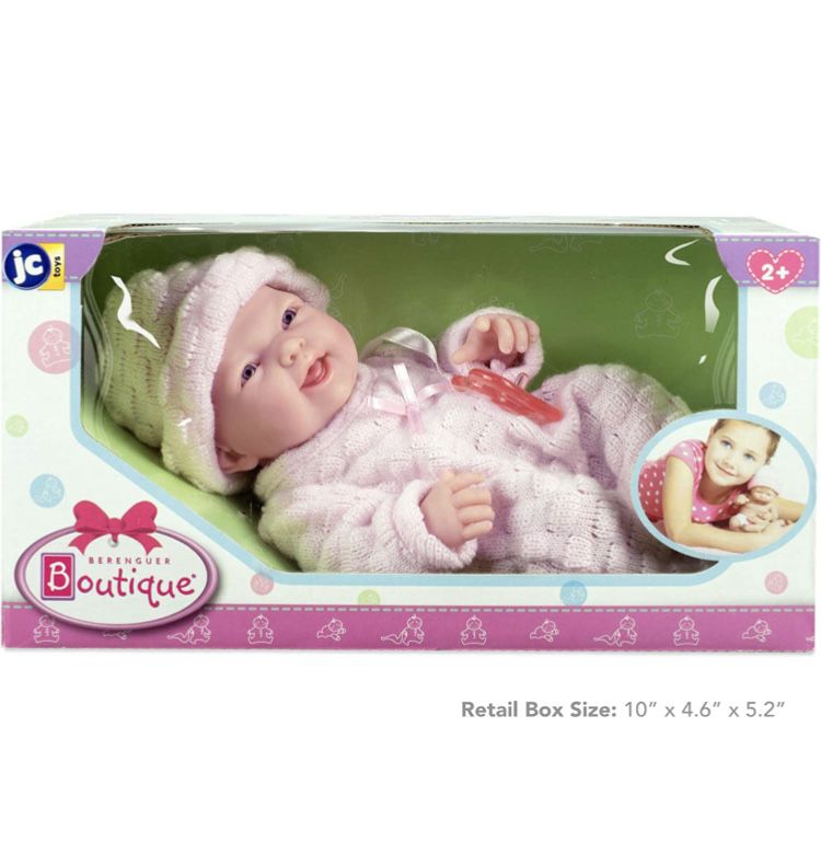 JC Toys Mini La Newborn,вініловий реборн,пупс новонародженої дівчинки
