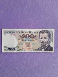 Banknot 200 zł. 1988 r. Jarosław Dąbrowski seria: EN