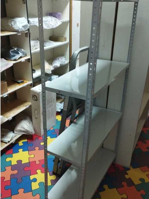 Стелаж на 4 полки з металу для кімнати, комори, кухні Єтажерка метал