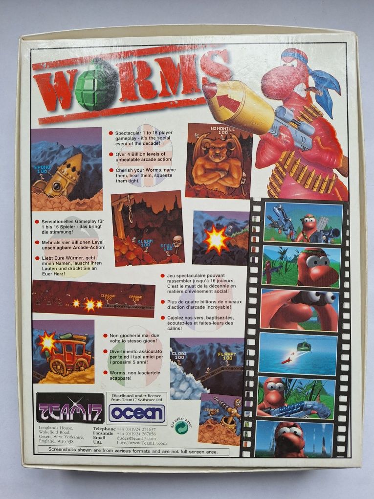 Worms 1 I Pc BIG BOX Bdb Stan!