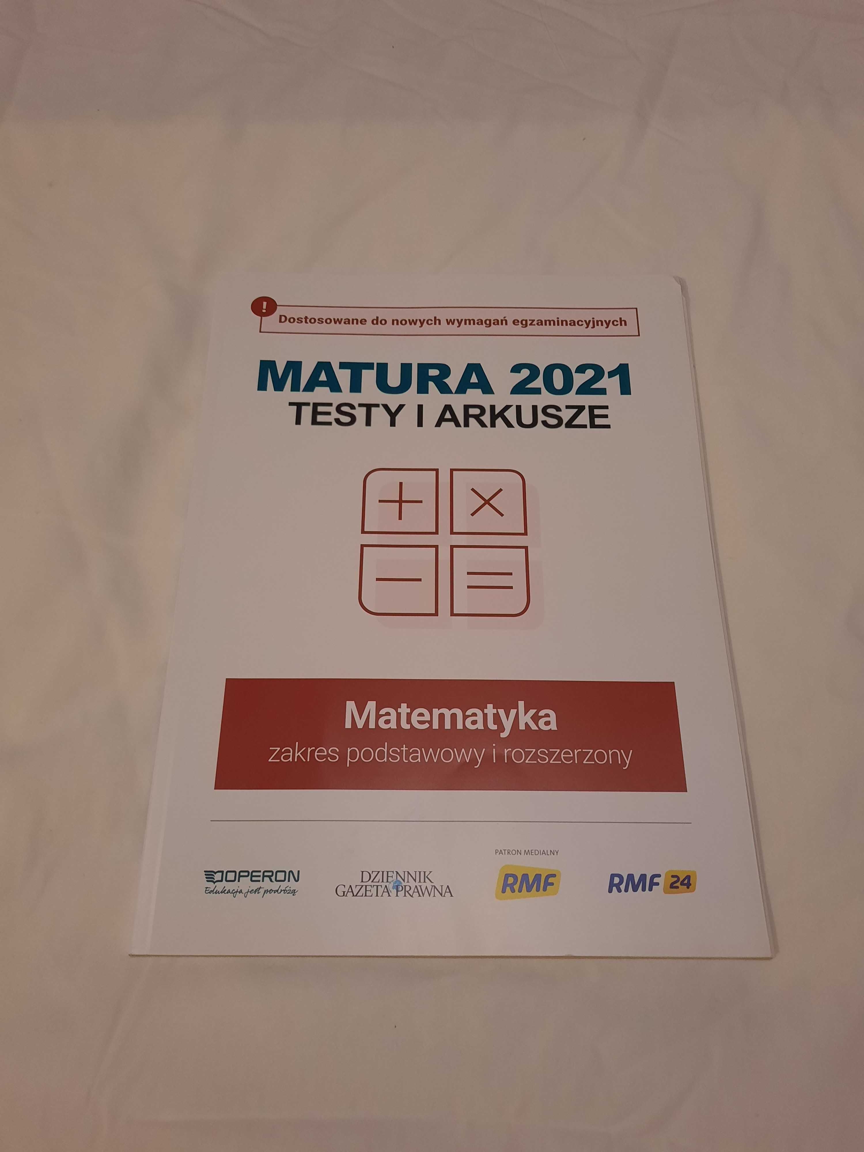 Matura Matematyka ;Testy i arkusze; z. podstawowy i rozszerzony Operon