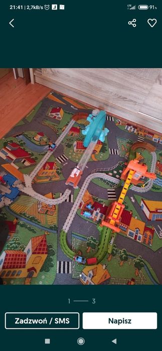 Dwa zestawy Tomek i przyjaciele Rekin i tyrolka