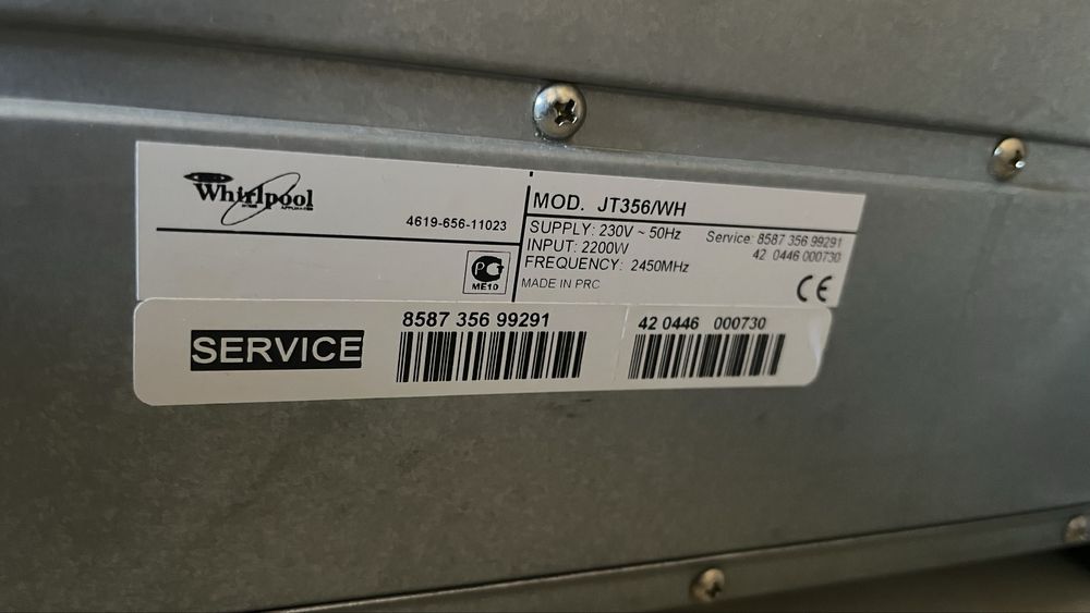 Microondas whirlpool