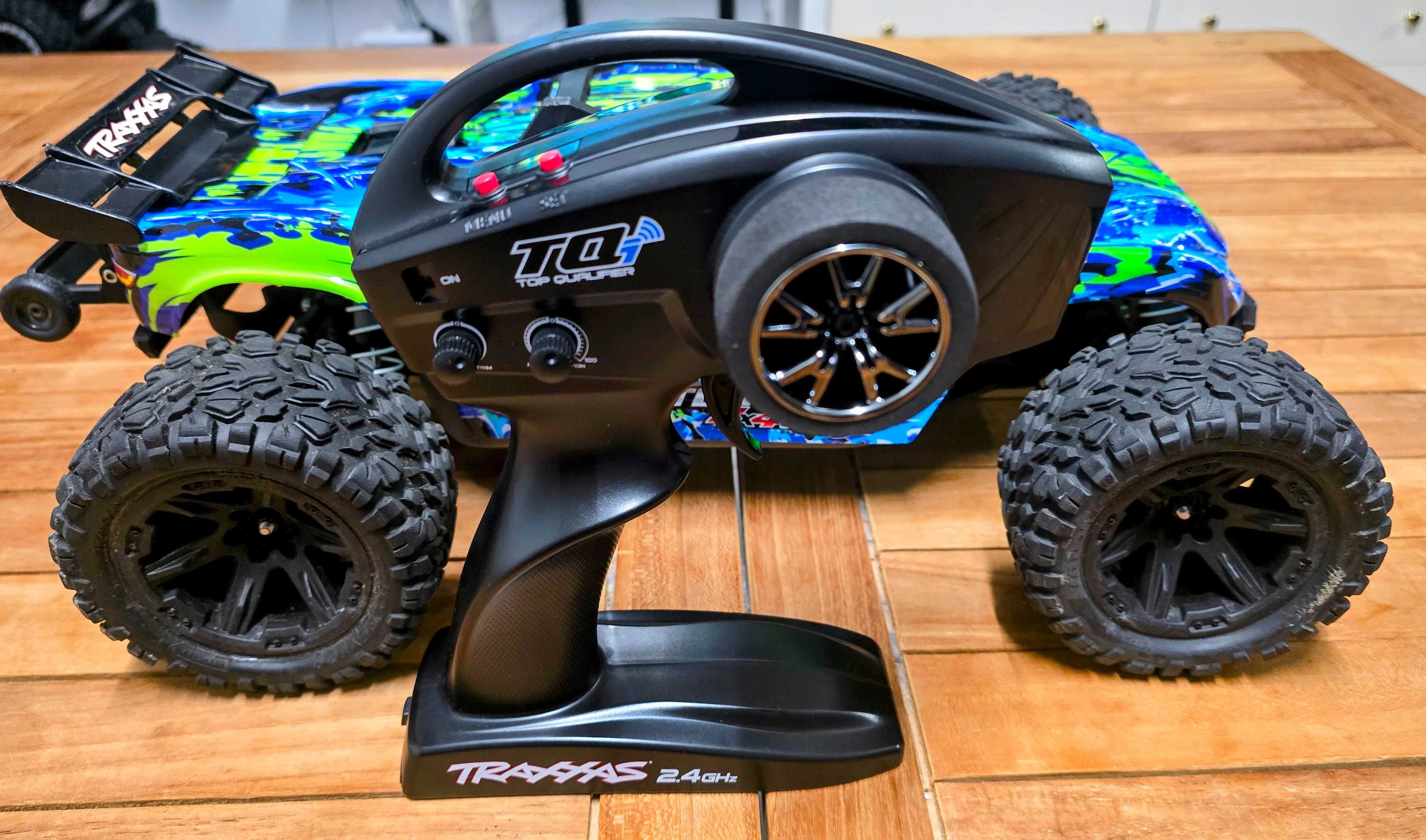 Traxxas Rustler 4x4 VXL - Eletronica Hobbywing EzRun-  Como Novo