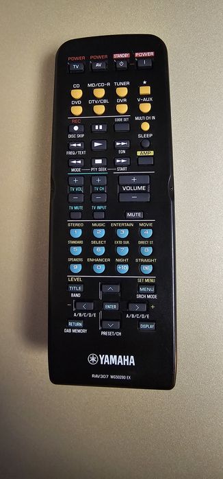 Yamaha RAV307 WG50290 EX oryginalny pilot do amplitunerów  kina dom.