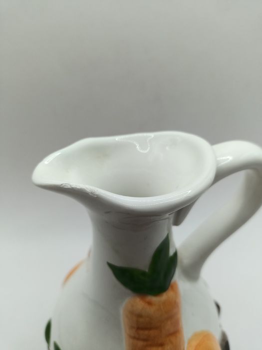 Dzbanek na olej ocet porcelana sielski styl