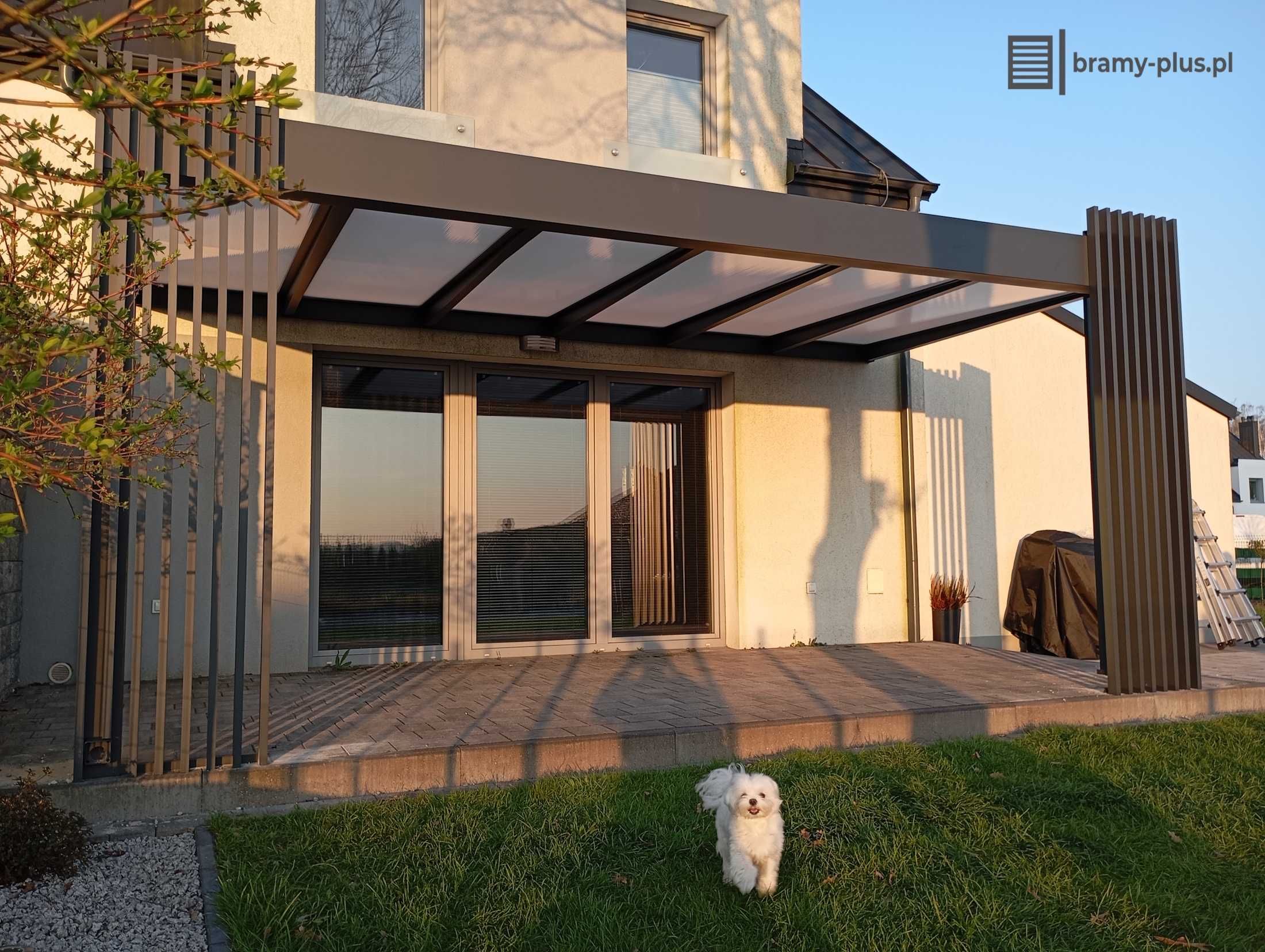 Zadaszenie tarasu 4x4 aluminiowe z montażem poliwęglan pergola montaż