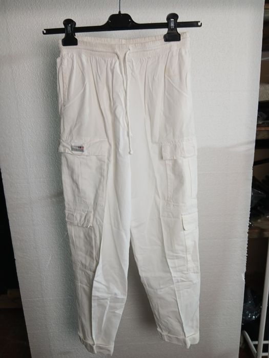 Calças unisexo branco L