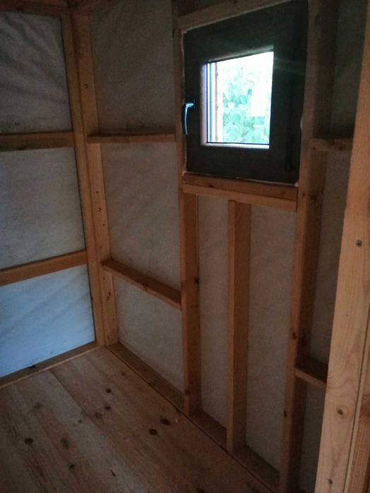 domek drewniany, ogrodowy, letniskowy do 35m2, parterowy, kryty gontem