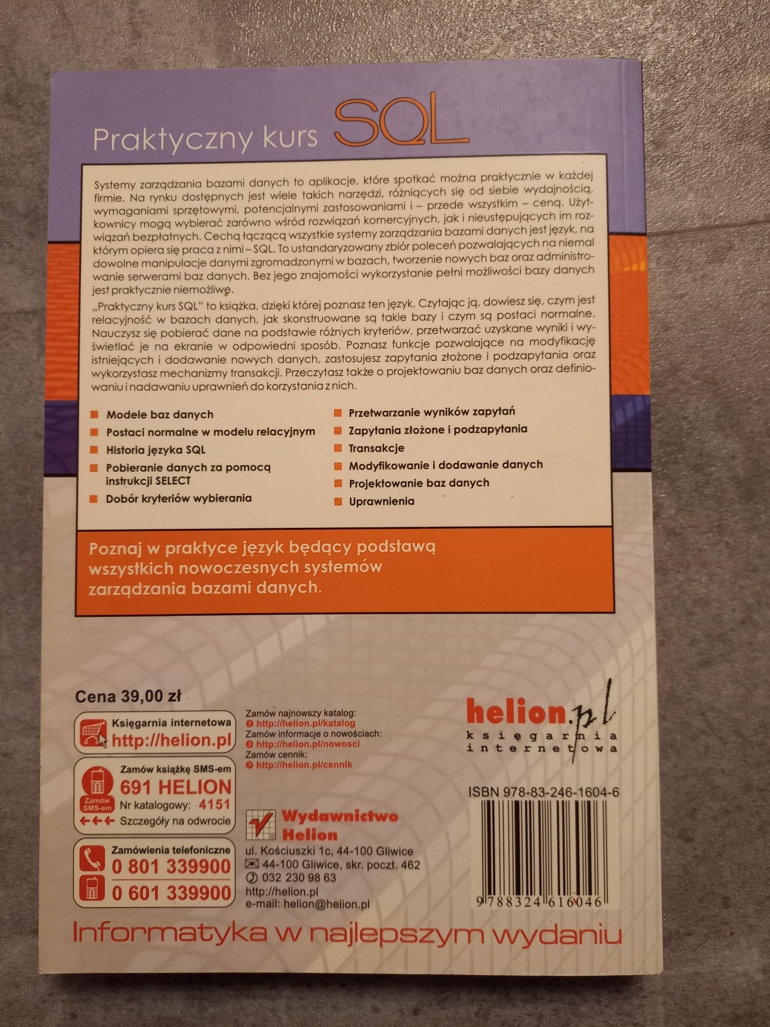 SQL. Praktyczny kurs.