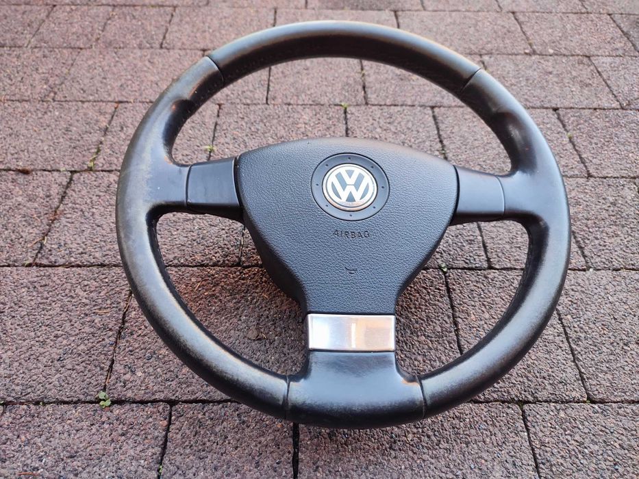 Kierownica Trójramienna Skóra VW Golf 5 V VW Passat B6