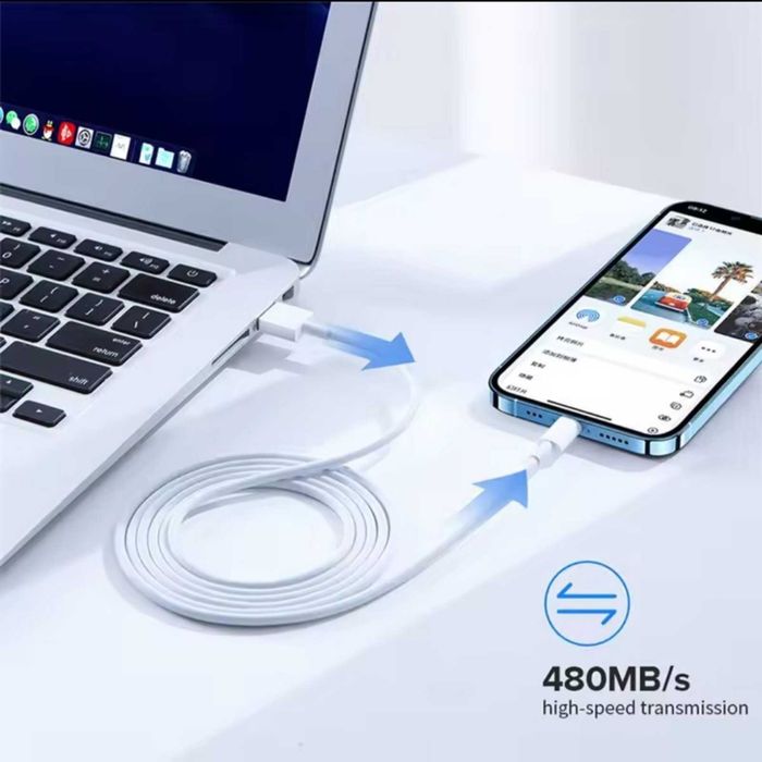 Lightning кабель 1.5 м — для iPhone, швидка зарядка, міцний