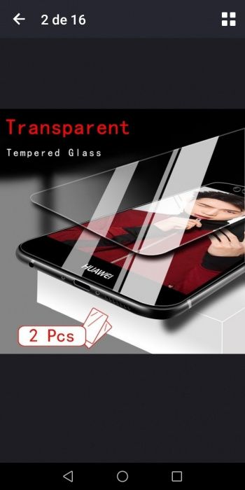 2 Películas de vidro ecrã Huawei Y7