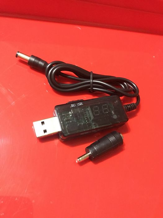 Повышающий переходник – USB 5V to 9 V 12V DC 5.5*2.1