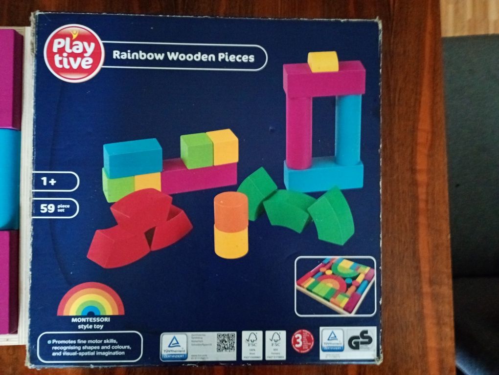 Drewniane klocki Play Tive