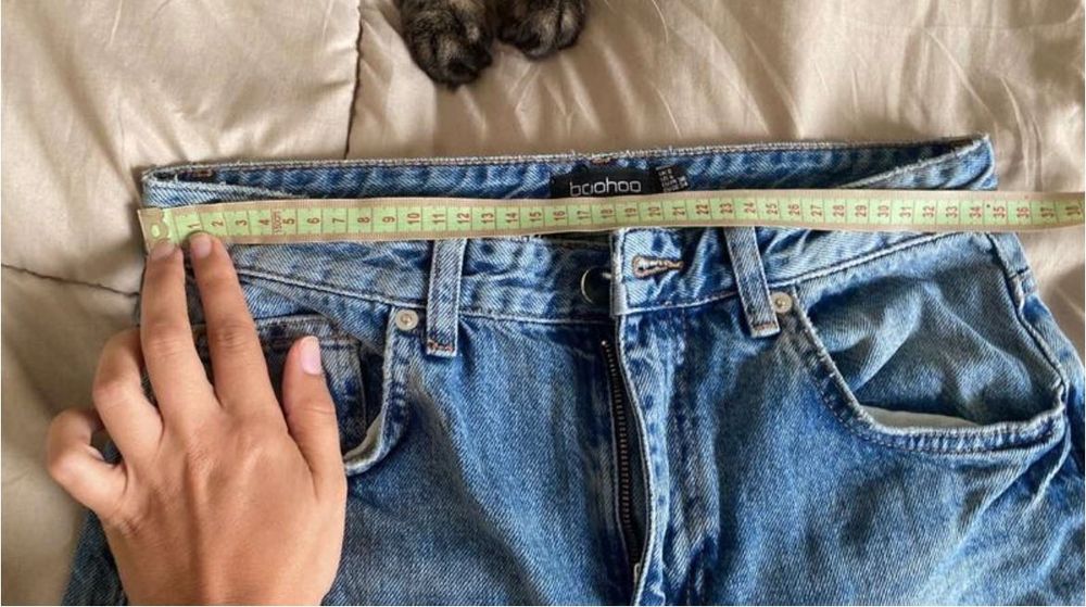 Джинсы boohoo, джинси тренд, палаццо з розрізами.