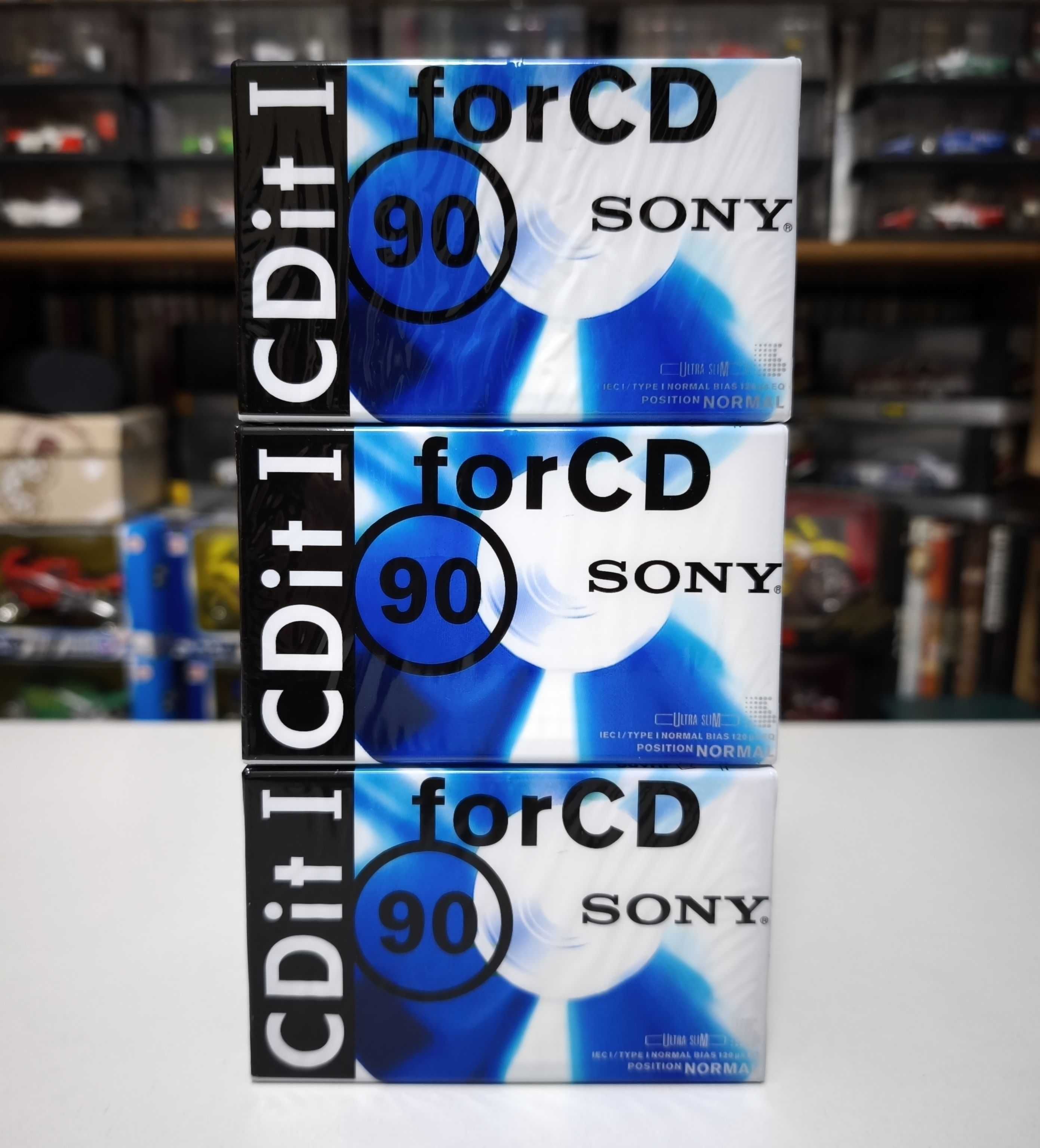 3x Cassetes Sony CDit I 90 Novas e Seladas