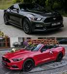 Auto do ślubu, ford Mustang, wynajem auta, samochód na wesele. Cabrio