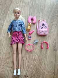 Lalka Barbie zestaw plecak podróż
