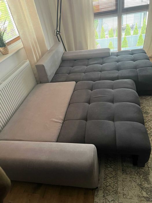 Kanapa narożna z funkcją spania