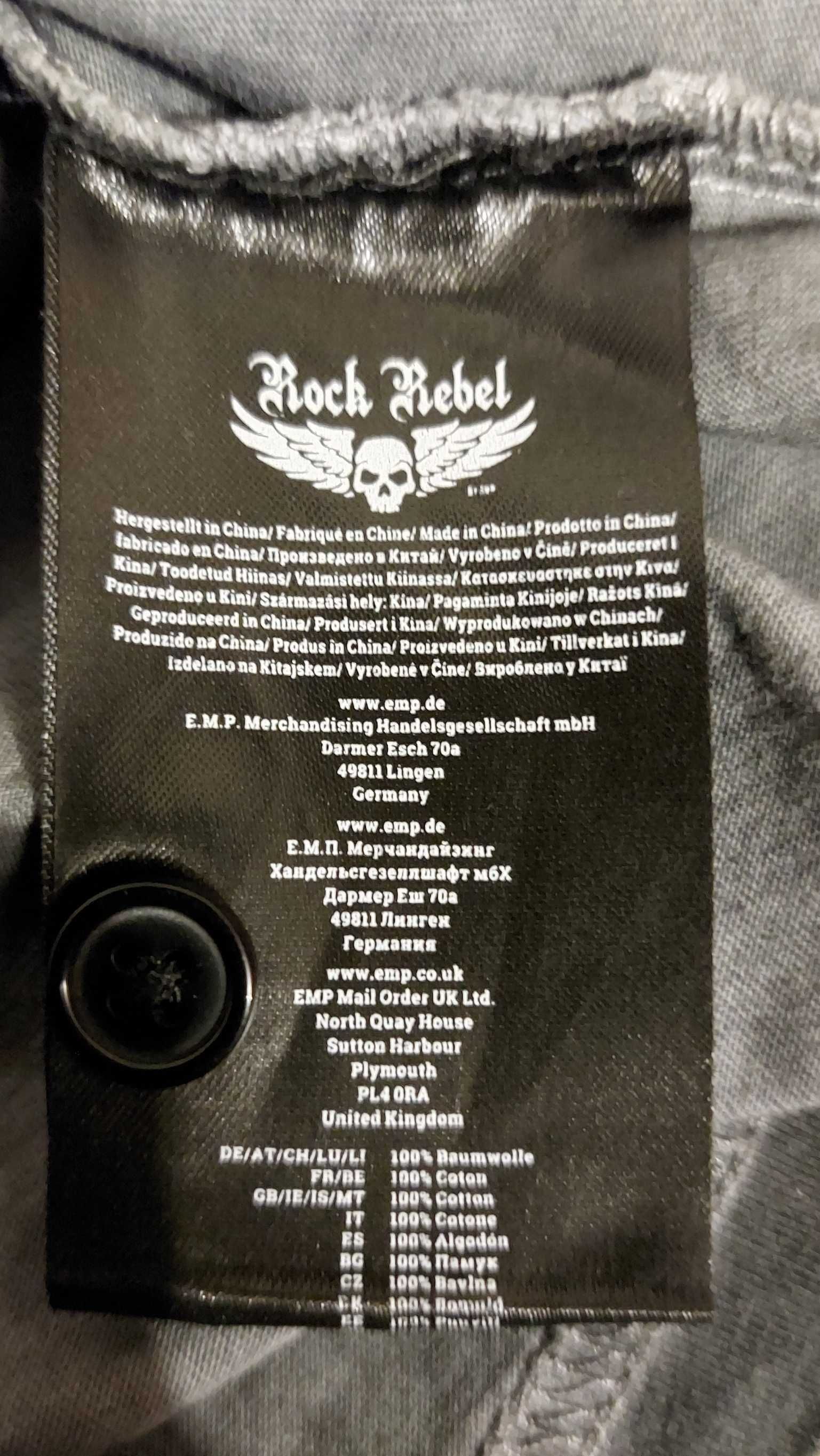 T-Shirt czaszka Rock Rebel Vintage-style