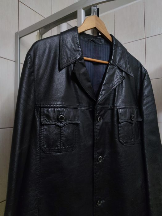 płaszcz kurtka XL płaszczyk leather lieder skóra męski męska Man skórz