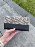 DKNY damski portfel brazowy czarny