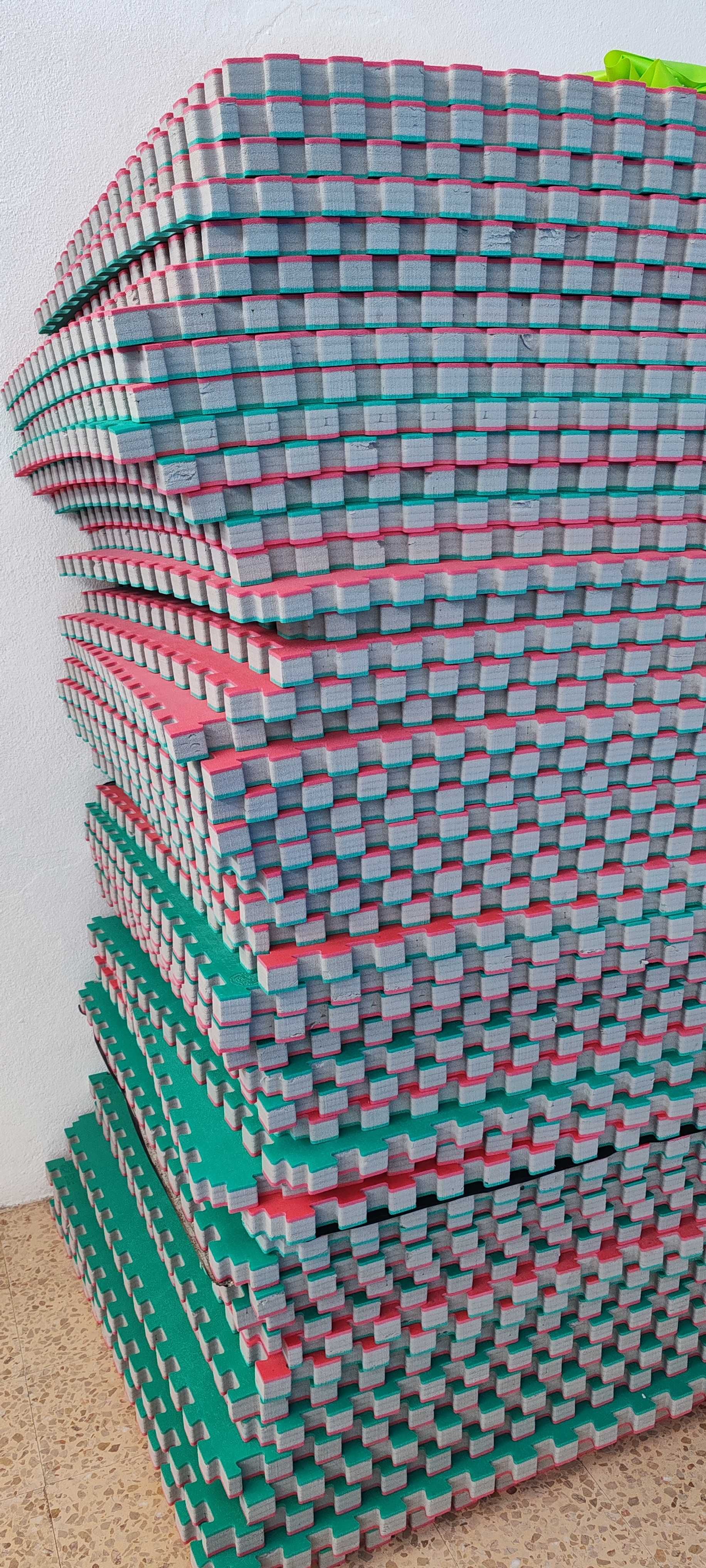 Tatami reversível em Puzzle 4cm espessura