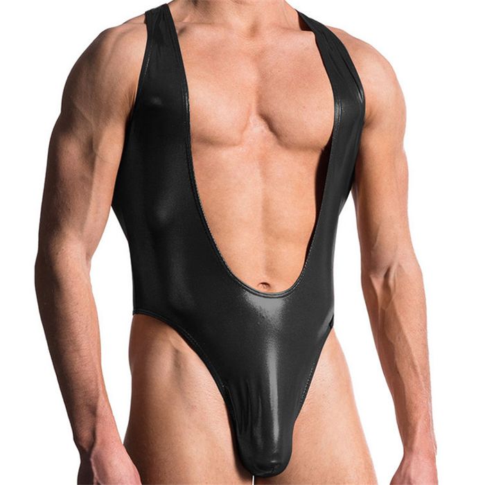 Męskie body kombinezon - stringi - M