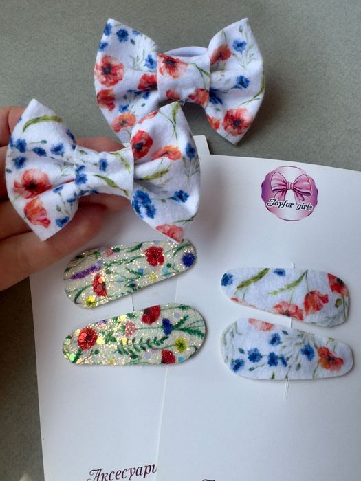 Бантики для волосся. Резинки