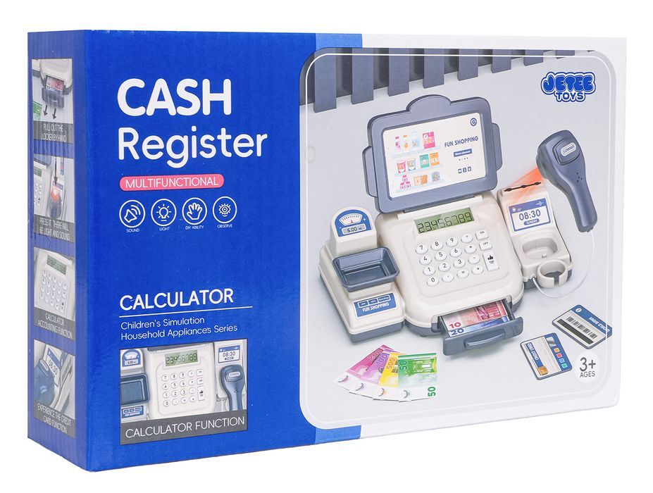 Kasa Fiskalna Niebieska + Akcesoria