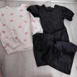 Bluza H&M  serduszka i kombinezon