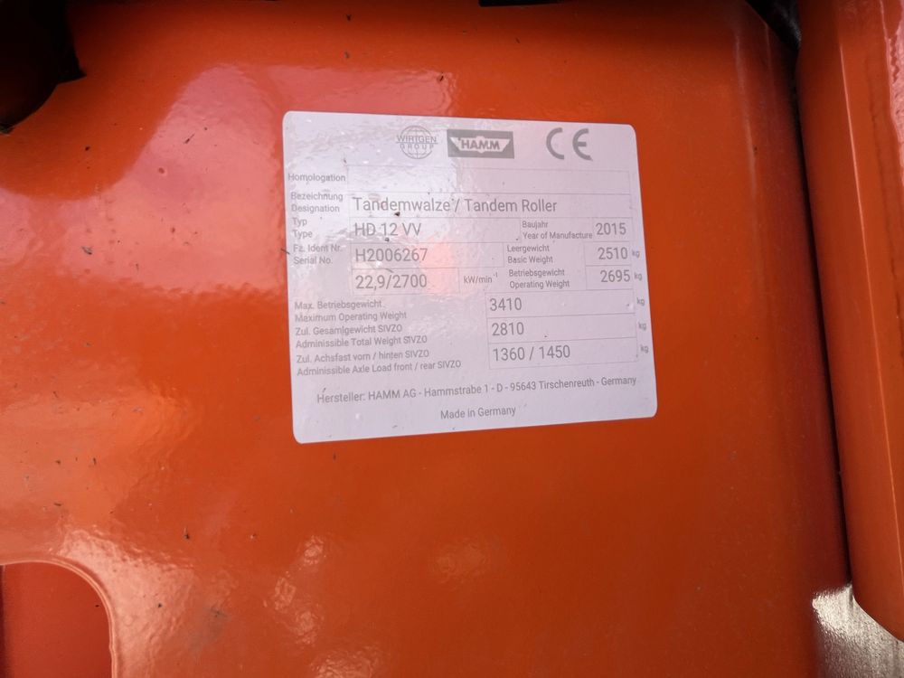 Дорожній каток Hamm HD12VV